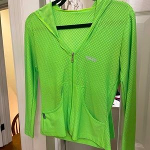 Mesh active hooded jacket